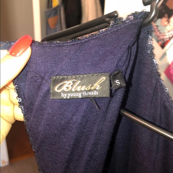 Blue sequins dress - Picture 6 of 6